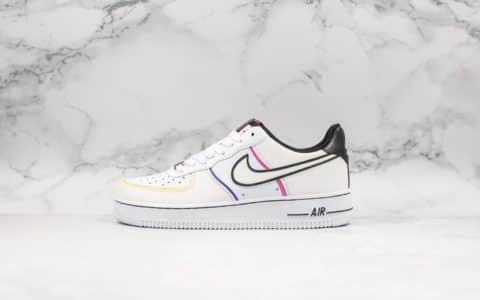 耐克Nike Air Force 1 Low Day of the Dead纯原版本亡灵节空军一号3M反光全头层皮面内置气垫 货号：CT1138-100