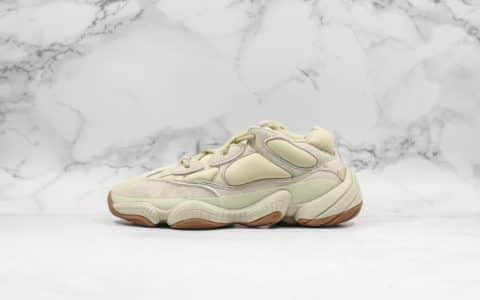 阿迪达斯adidas Yeezy 500“ Stone”椰子500老爹鞋休闲跑鞋磐石纯原带半码原档案原楦头开模原厂皮革 货号：FW4839