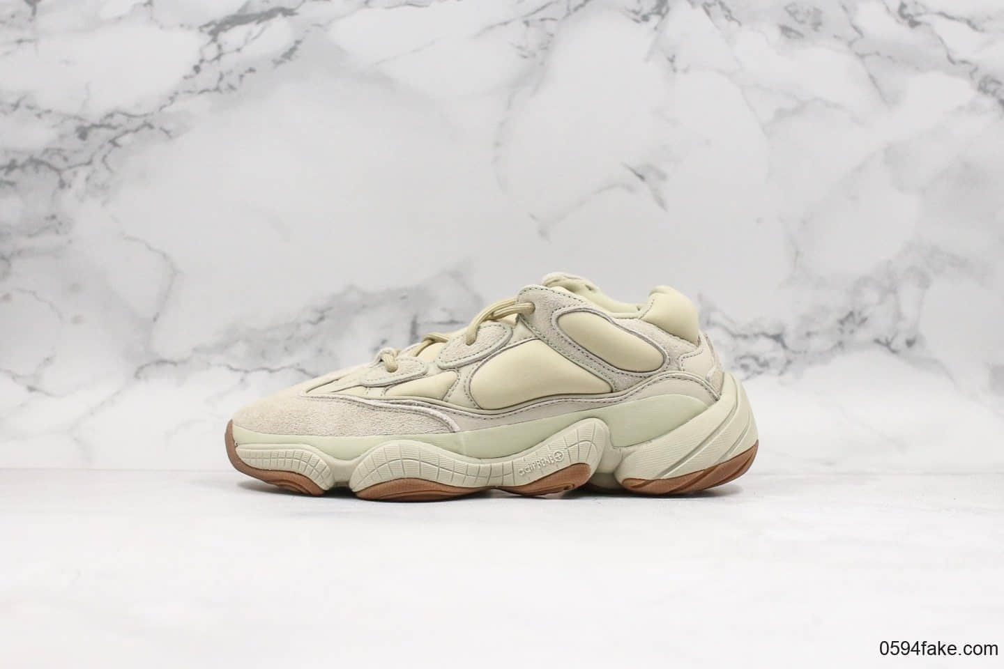 阿迪达斯adidas Yeezy 500“ Stone”椰子500老爹鞋休闲跑鞋磐石纯原带半码原档案原楦头开模原厂皮革 货号：FW4839