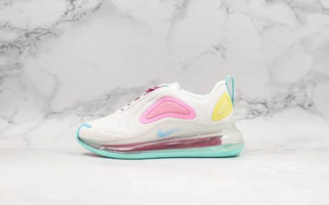 耐克Nike Air Max 720 WMNS气垫鞋休闲跑步鞋白粉色公司级正确3.8cm厚度氦气高回弹气垫版本 货号：AR9293-102