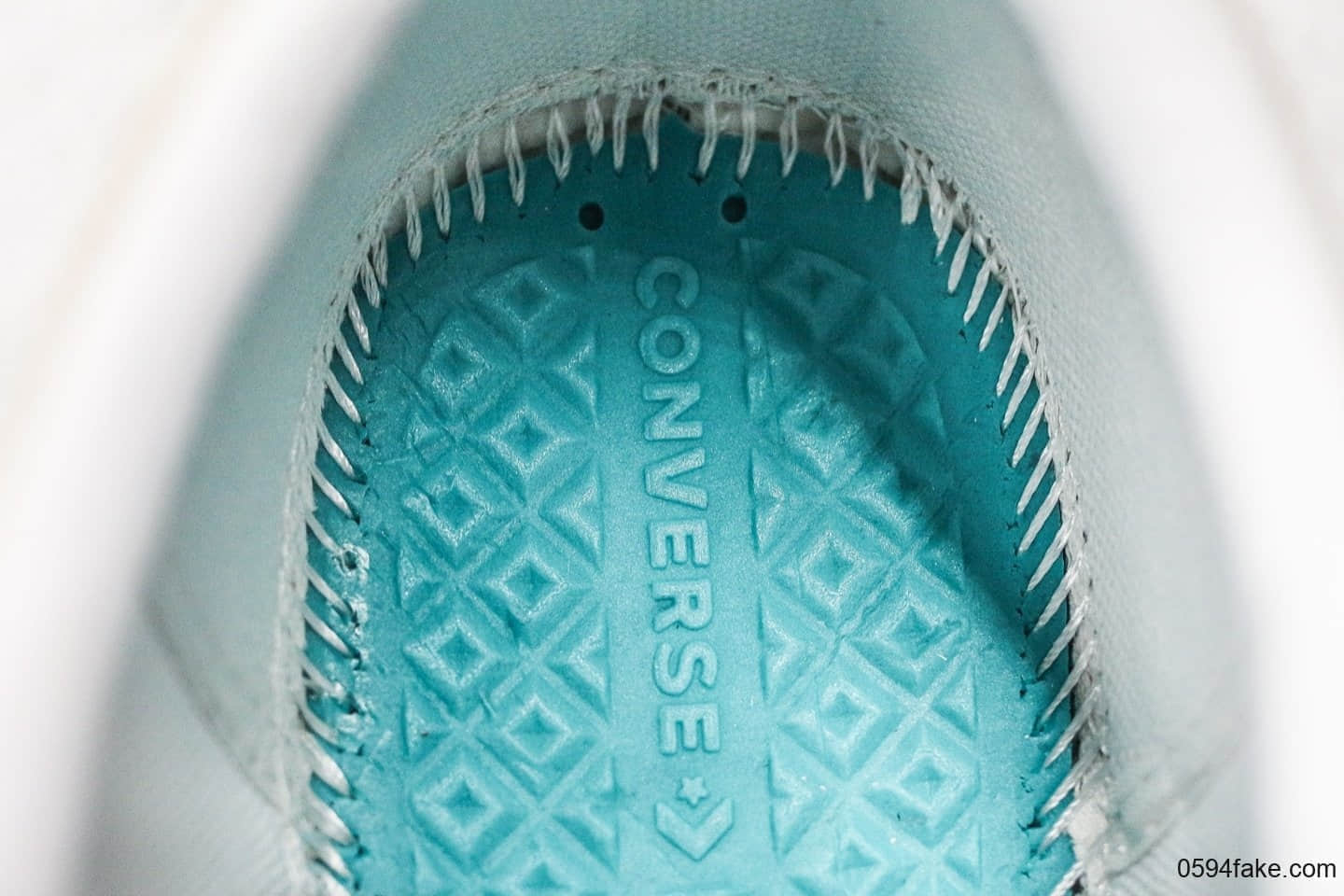 匡威Converse One Star Ox Pinstripe一星系列硫化板鞋灰白色公司级带半码PU蓝底诠释市场最高品质