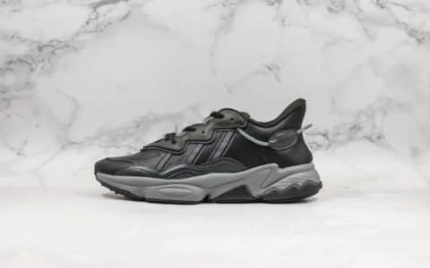 阿迪达斯Adidas Ozweego adiprene水管老爹鞋皮面公司级版本3M反光鞋面潮流复古水管老爹鞋