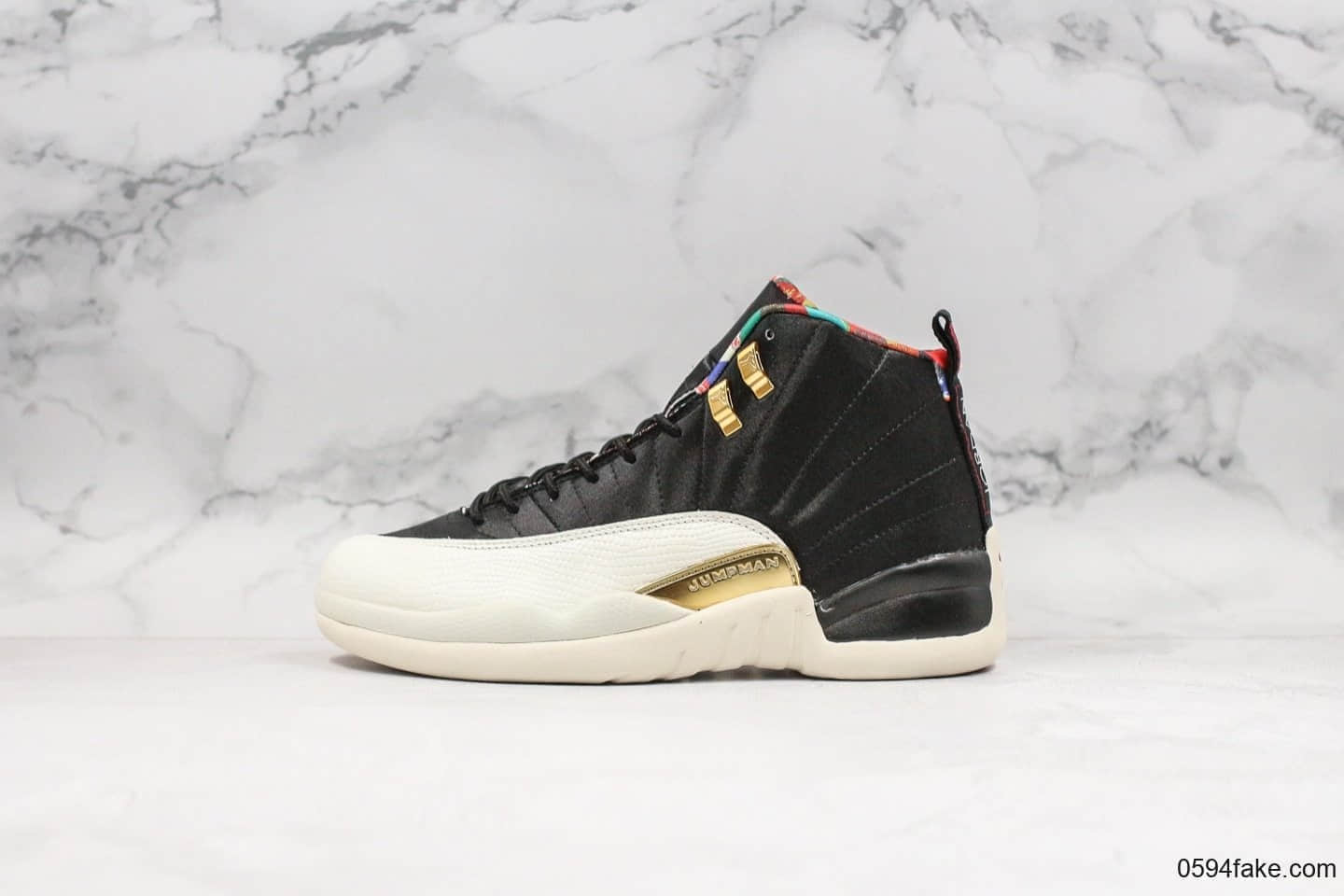 乔丹Air Jordan 12 Retro CNY纯原版本AJ12乙亥年百家衣猪年限定配色男女文化实战篮球鞋 货号：BQ6497-006