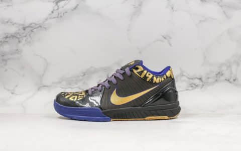 耐克Nike Zoom Kobe 4纯原版本科比4代字母涂鸦及时行乐专业实战篮球鞋内置碳板+Zoom气垫缓震 货号：354187-001