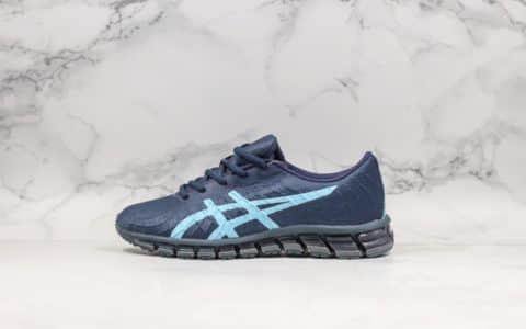 亚瑟士ASICS GEL-Quantum 180公司级版本4代量子系列硅胶回弹休闲运动跑步鞋夜蓝浅蓝配色