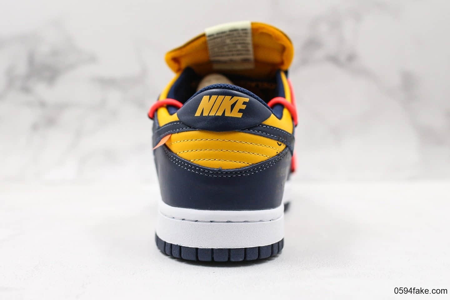 耐克Nike SB Dunk Low联名OFF-White黑橙色纯原版本新款内置气垫SB系列DUNK板鞋 货号：CT0856-700