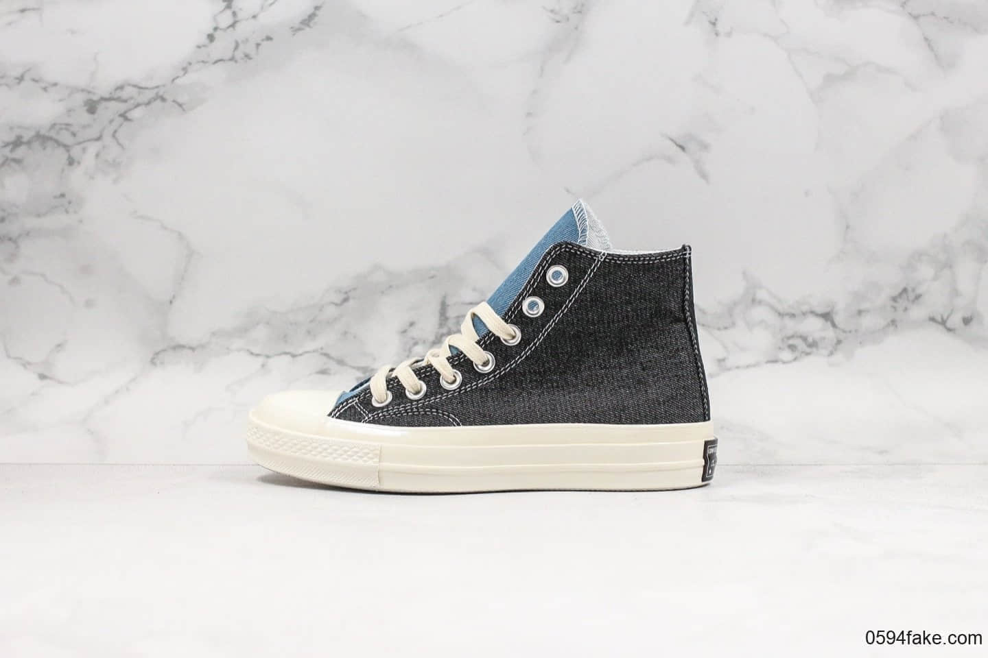 匡威Converse Chuck Taylor All Star 1970 OX Light denim blue公司级版本鸳鸯撞色丹宁牛仔原楦开发版型原标原盒制正确PU蓝底海外限定