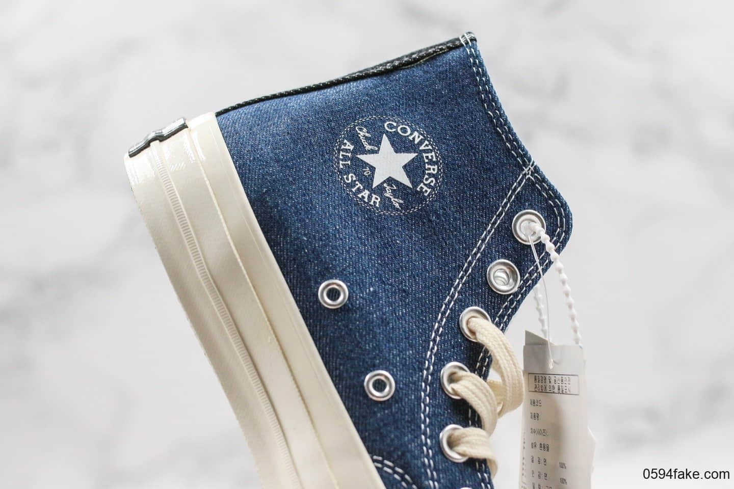 匡威Converse Chuck Taylor All Star 1970 OX Light denim blue公司级版本鸳鸯撞色丹宁牛仔原楦开发版型原标原盒制正确PU蓝底海外限定