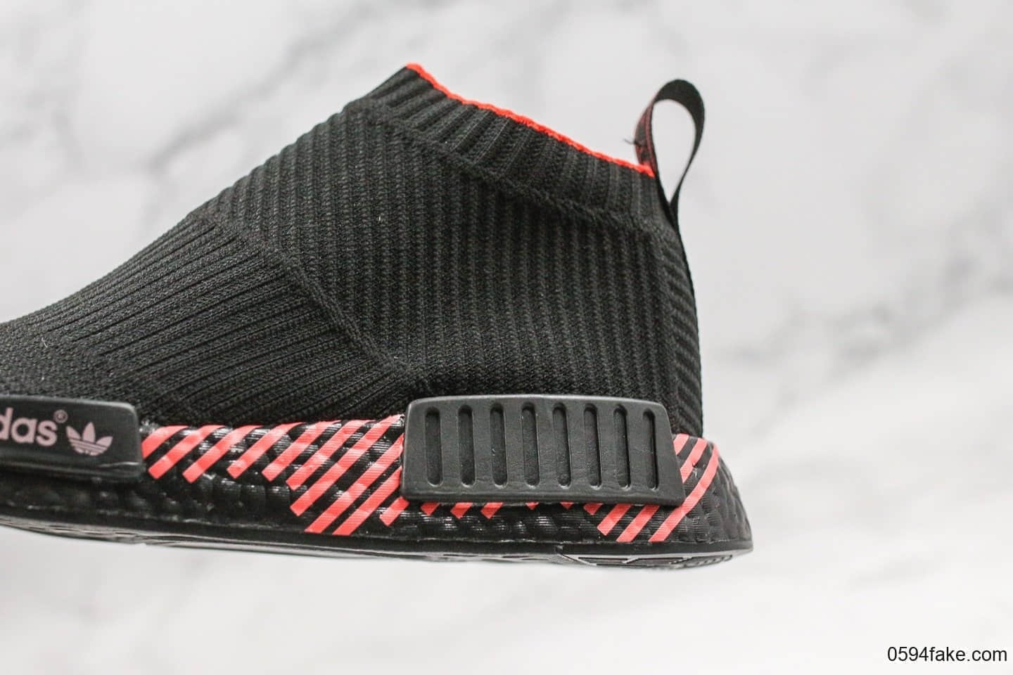 阿迪达斯Adidas NMD CS1 PK Cloud Black纯原版本NMD跑步鞋搭载Boost技术黑色EVA中底插经典袜子鞋 货号：G27354