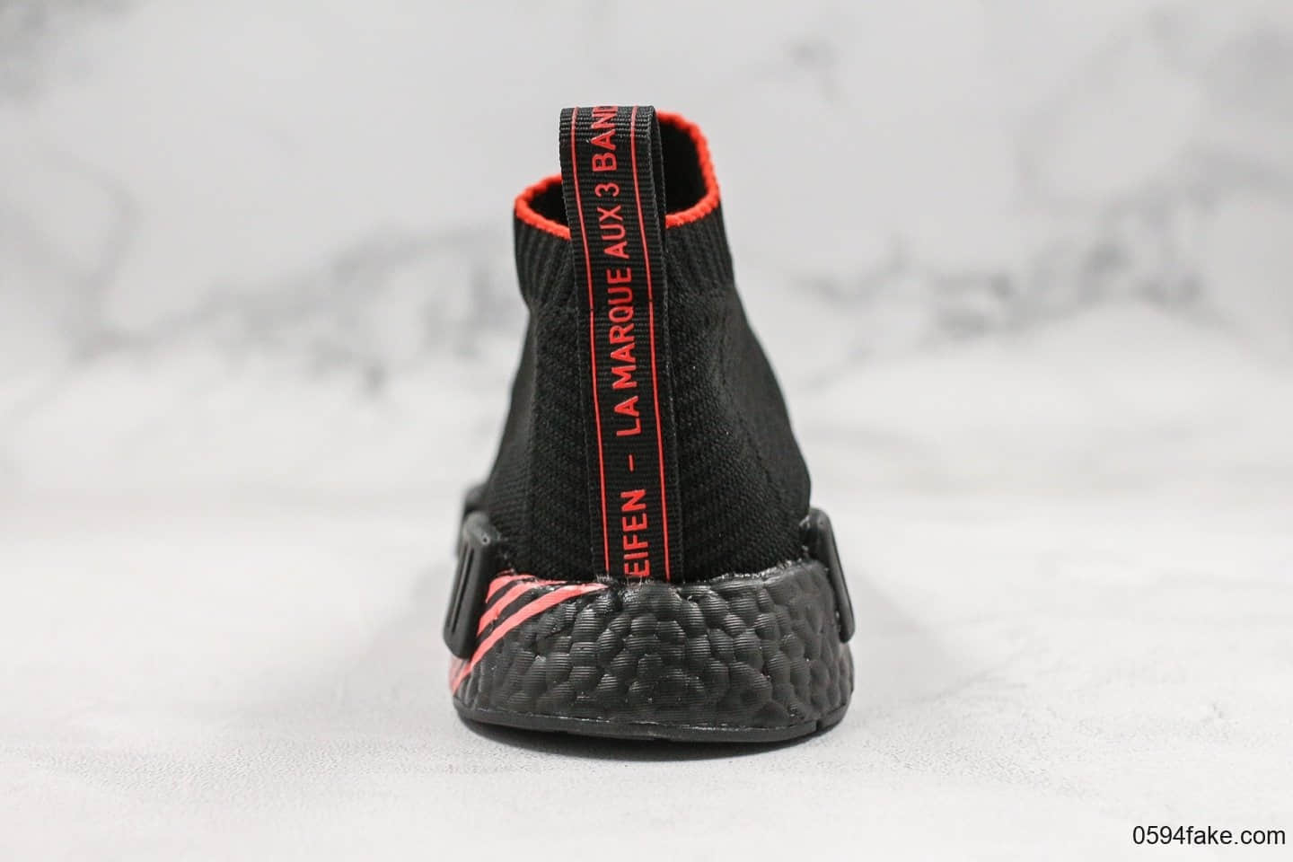 阿迪达斯Adidas NMD CS1 PK Cloud Black纯原版本NMD跑步鞋搭载Boost技术黑色EVA中底插经典袜子鞋 货号：G27354