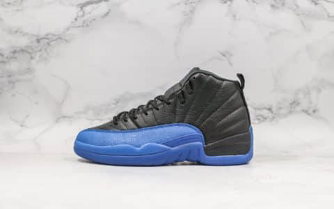 乔丹Air Jordan 12 Reverse Taxi纯原版本反转配色黑蓝aj12实战篮球鞋内置全掌ZOOM气垫及超大碳板支持实战 货号：130690-014