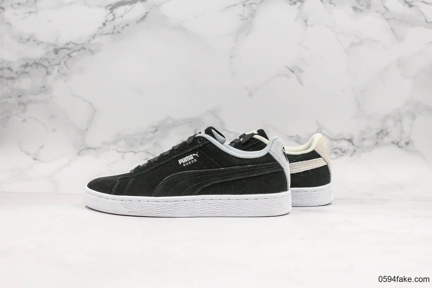 彪马Puma Suede Classic Wn's纯原版本2019年新款阴阳款鸳鸯鞋原厂鞋垫中底正品代购同源大几率过验 货号：371278-01