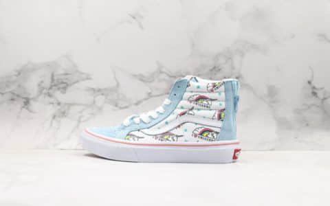 万斯Vans SK8-Hi unicorn全新独角兽配色系列高帮帆布休闲运动硫化滑板板鞋