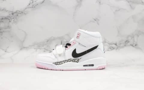 乔丹Air Jordan Legacy 312纯原版本高帮AJ312白粉樱花白配色乔丹最强三合一实战篮球鞋 货号：AT4040-106