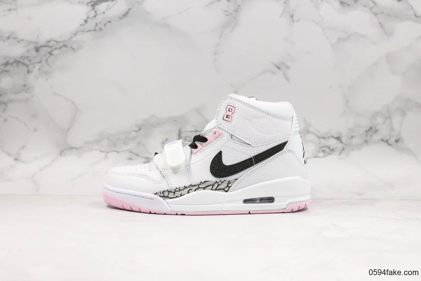 乔丹Air Jordan Legacy 312纯原版本高帮AJ312白粉樱花白配色乔丹最强三合一实战篮球鞋 货号：AT4040-106