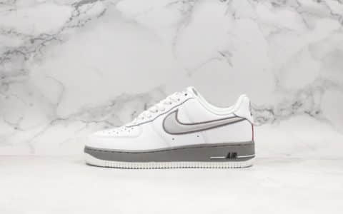 耐克Nike Air Force 1 Low '07低帮空军一号灰白复古海外限定配色内置全掌气垫原楦头原纸板打造 货号：AH0968-033