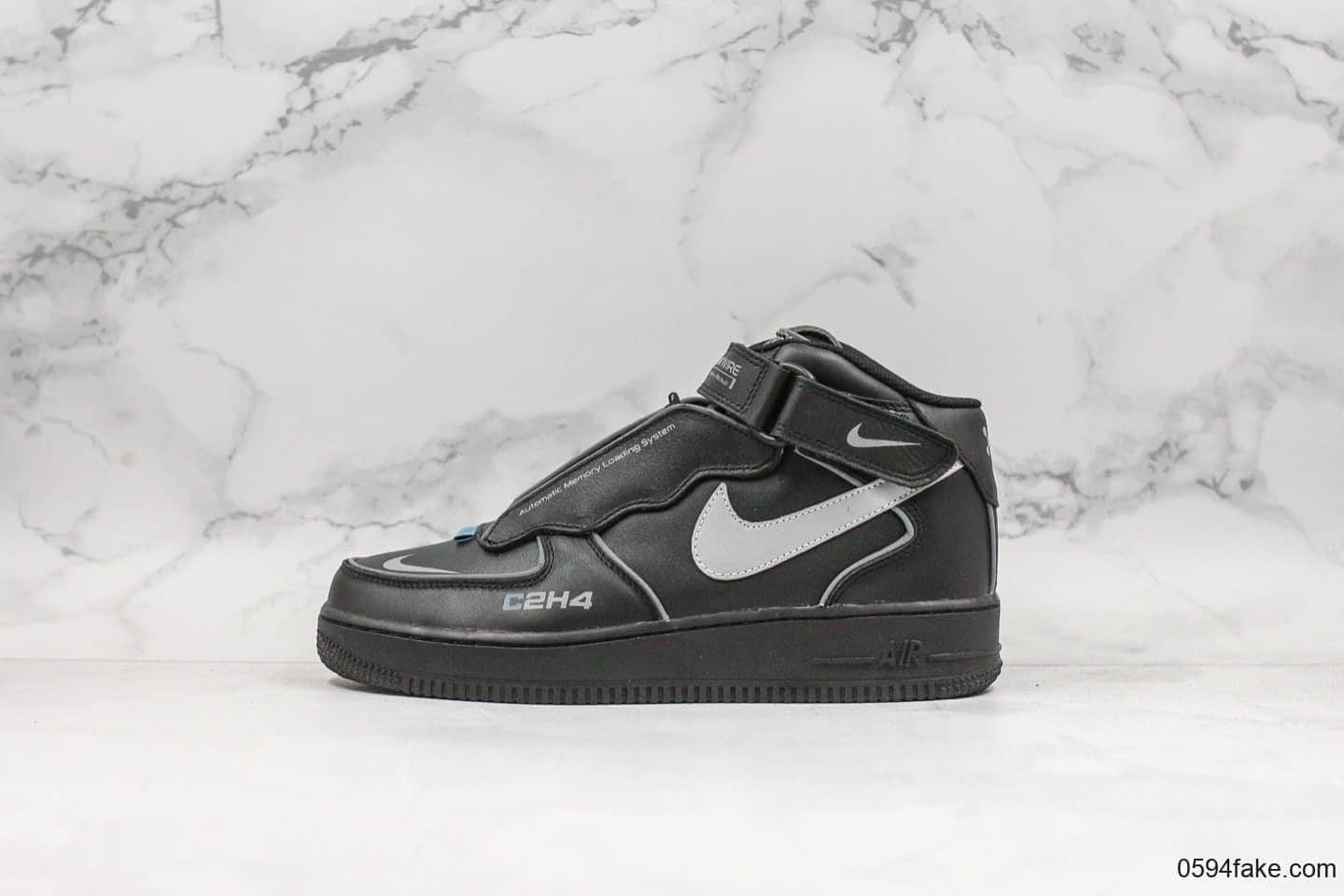 耐克C2H4 x Nike Air Force 1 '07 MID纯原版本超限量联名空军一号时装鞋夜魔侠机能风低帮休闲运动板鞋 货号：315123-001