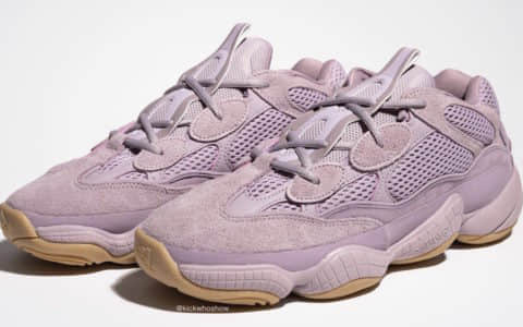 Yeezy 500 “Soft Vision”释出最新实物图！少女心和复古兼具！ 货号：FW2656