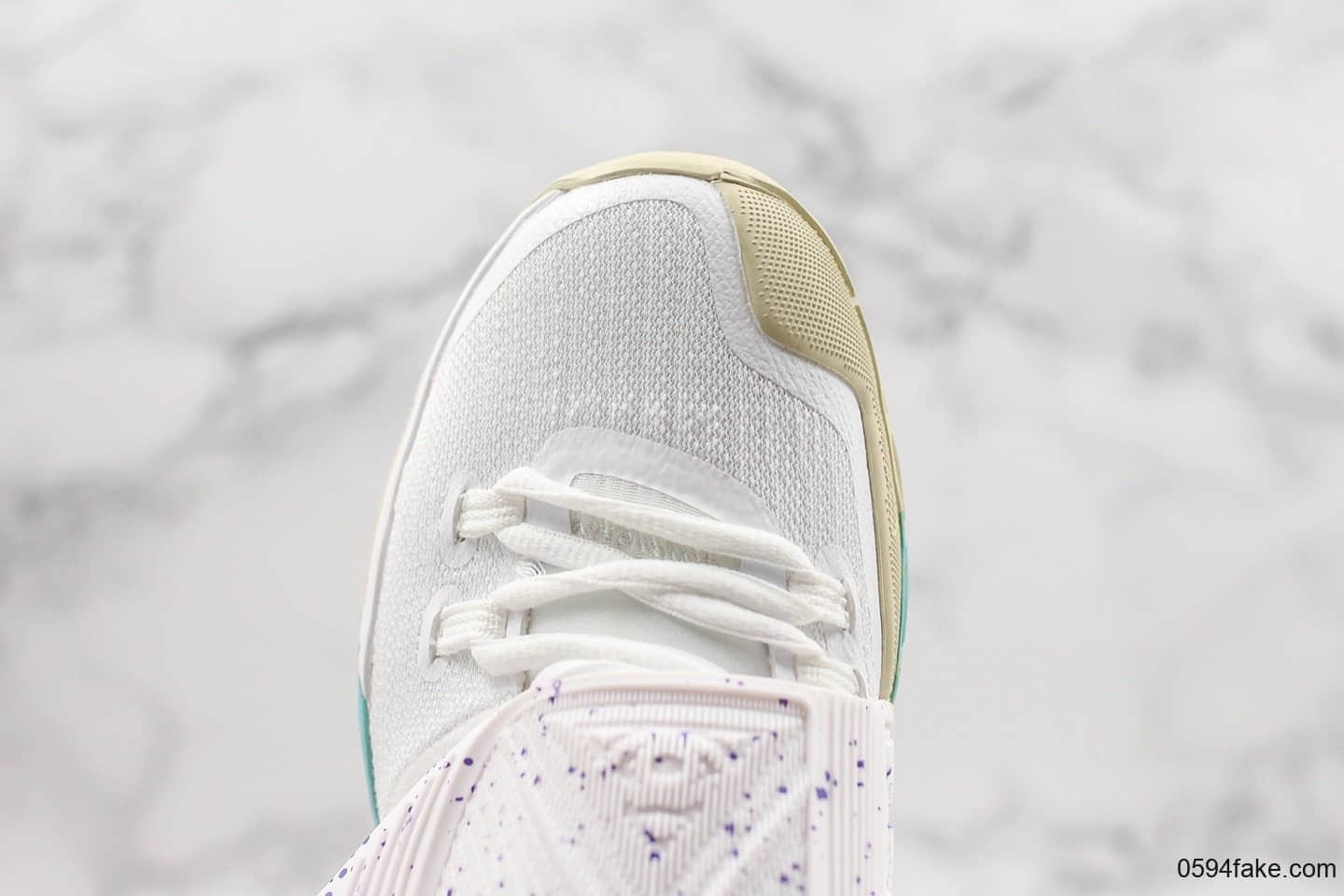 耐克Nike Kyrie 6 EP纯原版本欧文6彩虹白配色原档数据采集原厂Ortholite欧斯莱缓震鞋垫实战篮球鞋 货号：BQ9377-102