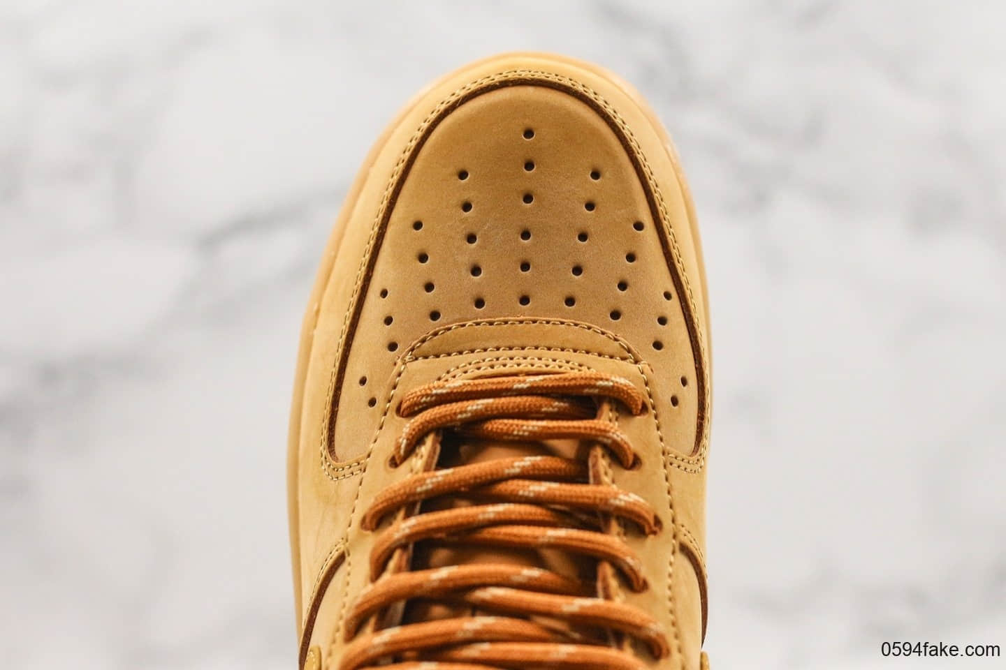 耐克Nike Air Force 1 Low 07 LV8 Wheat Flax纯原版本全新二维码工厂雪花纹低帮小麦空军一号 货号：CJ9179-200