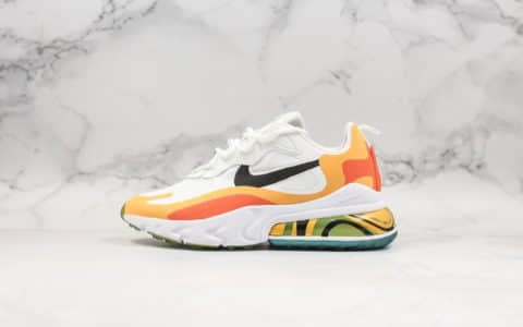 耐克Nike React Air Max 270 React纯原版本高桥盾网纱系列气垫鞋黑粉白全新配色机能半气垫跑步鞋 货号：AO4971-005