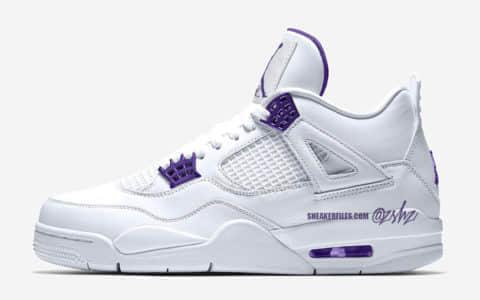 渲染图释出！这双Air Jordan 4“ Court Purple”你怎么看？ 货号：CT8527-115