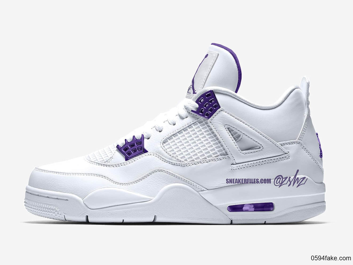 渲染图释出！这双Air Jordan 4“ Court Purple”你怎么看？ 货号：CT8527-115