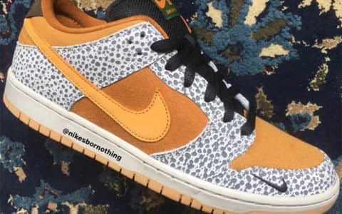 Nike SB Dunk Low “Safari” 首度曝光！好看哭了!