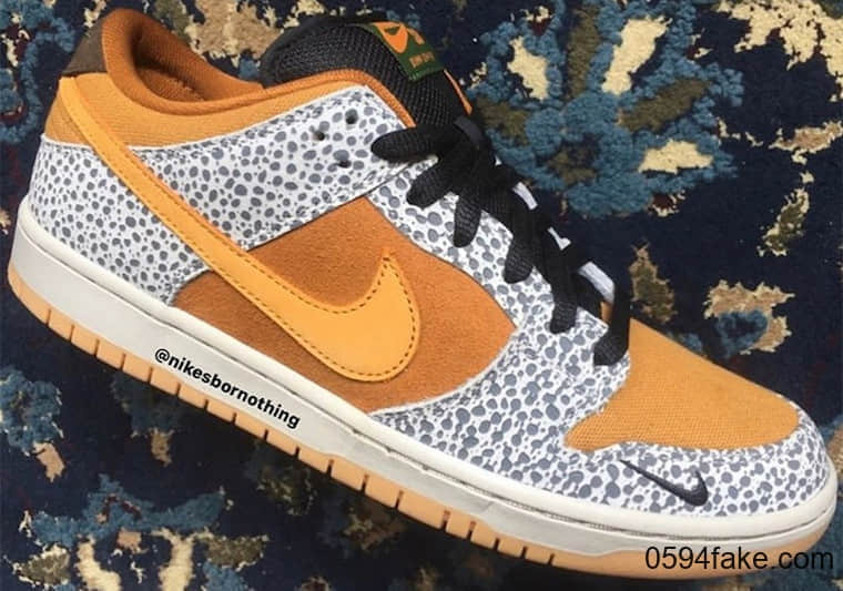 Nike SB Dunk Low “Safari” 首度曝光！好看哭了!