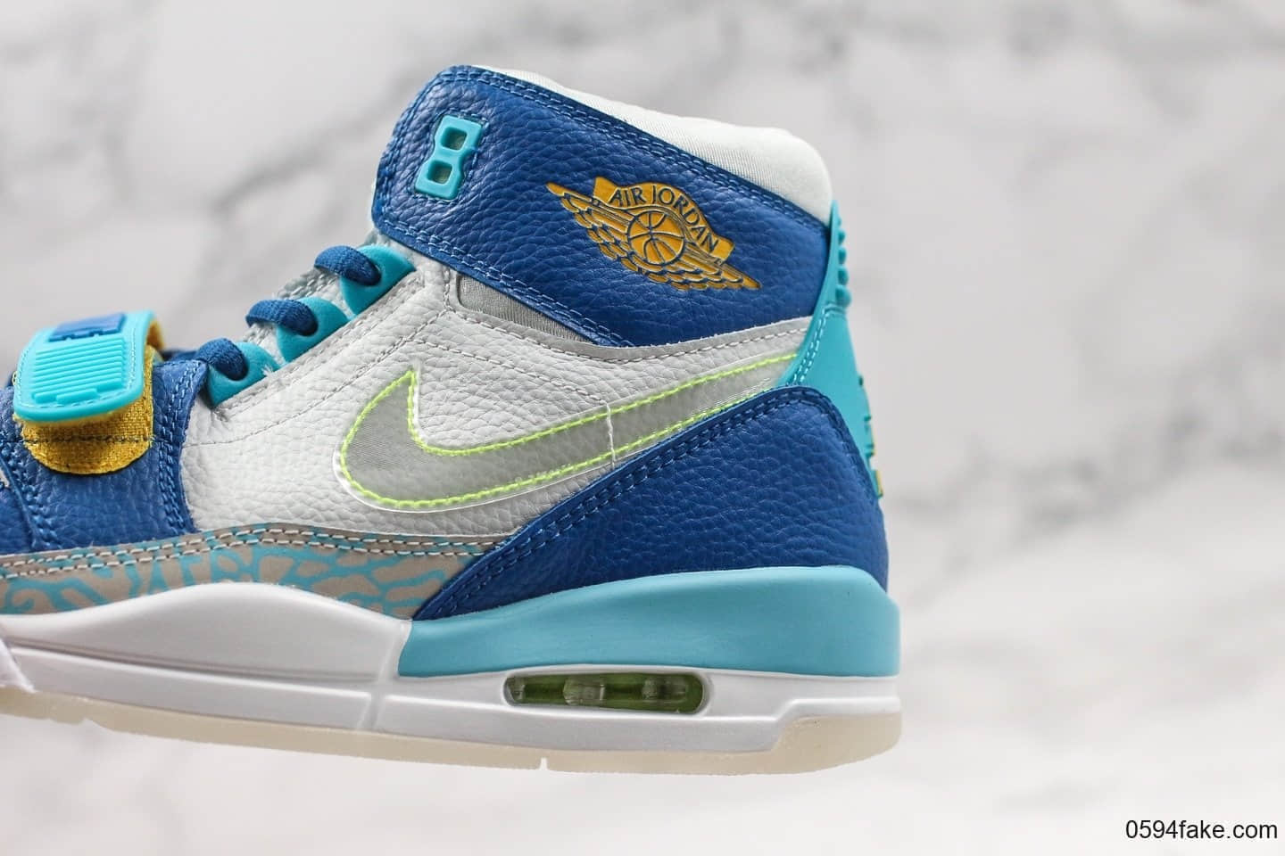 乔丹Air Jordan Legacy 312纯原版本最强三合一AJ312冰蓝鸳鸯配色高帮实战篮球鞋 货号：CI4446-400
