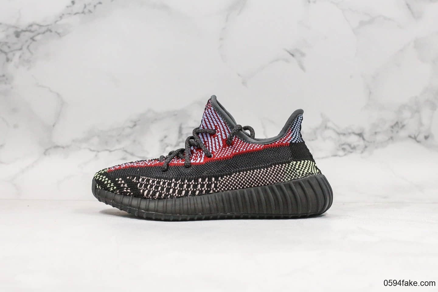 阿迪达斯adidas Yeezy Boost 350 V2 Yecheil Static公司级版本椰子350乞丐拼接天使配色原厂巴斯夫爆米花减震中底 货号：FW5190