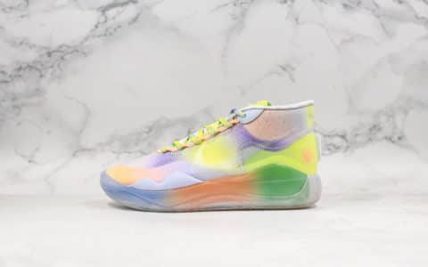耐克Nike Zoom KD12 EP SJX杜兰特12代战靴实战篮球鞋黄紫脉冲公司级全掌Zoom气垫四向可动Flywire飞线 货号：CK1201-900
