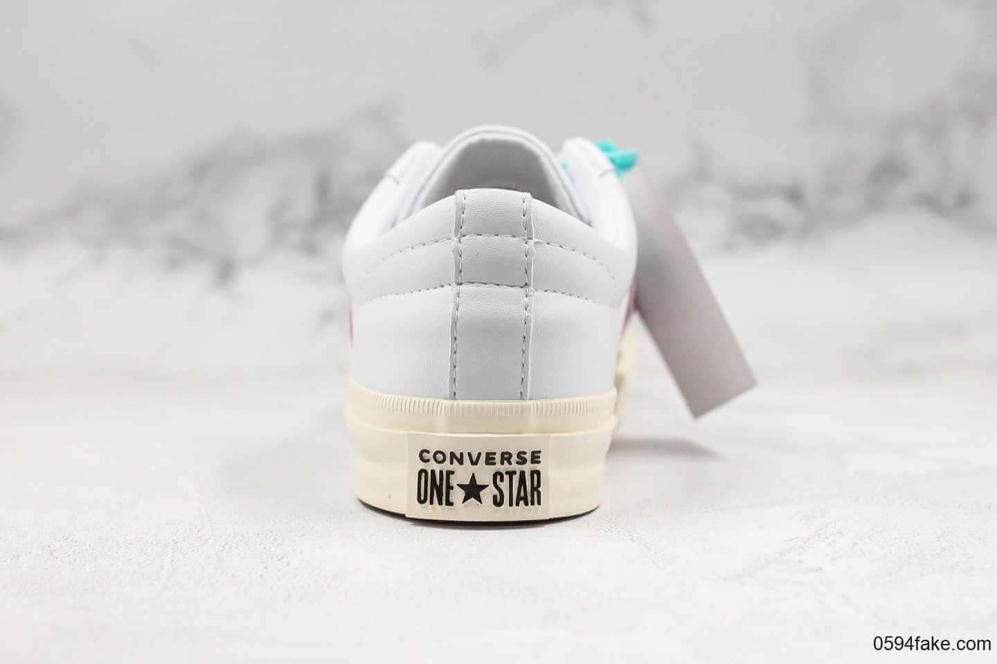 匡威Converse One Star Suede OX“Grey White”一星系列低帮板鞋皮白蓝红公司级正确PU硅蓝中底原厂硫化工艺 货号：163758C