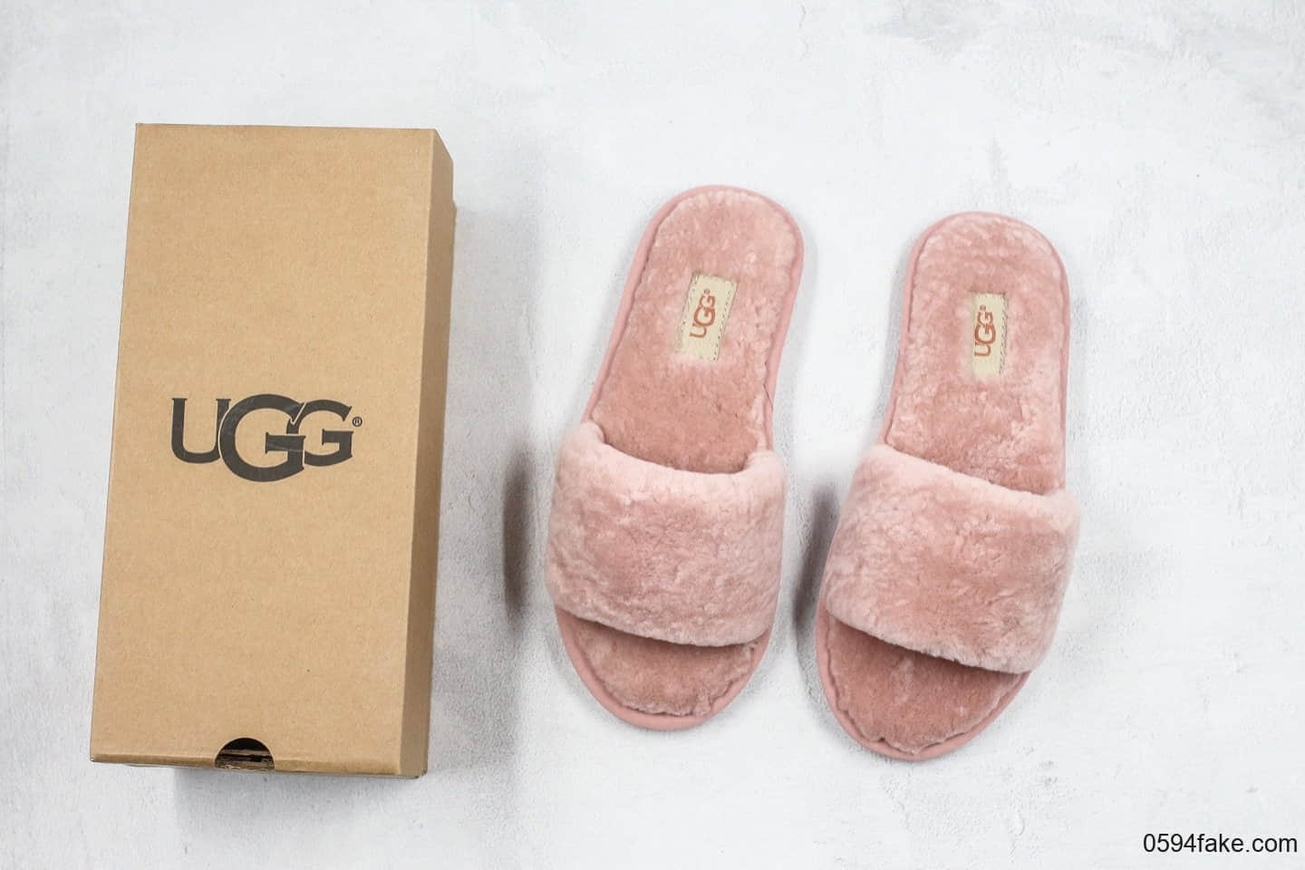 UGG毛拖鞋空调拖粉色公司级原版EVA大底真羊毛高端品质