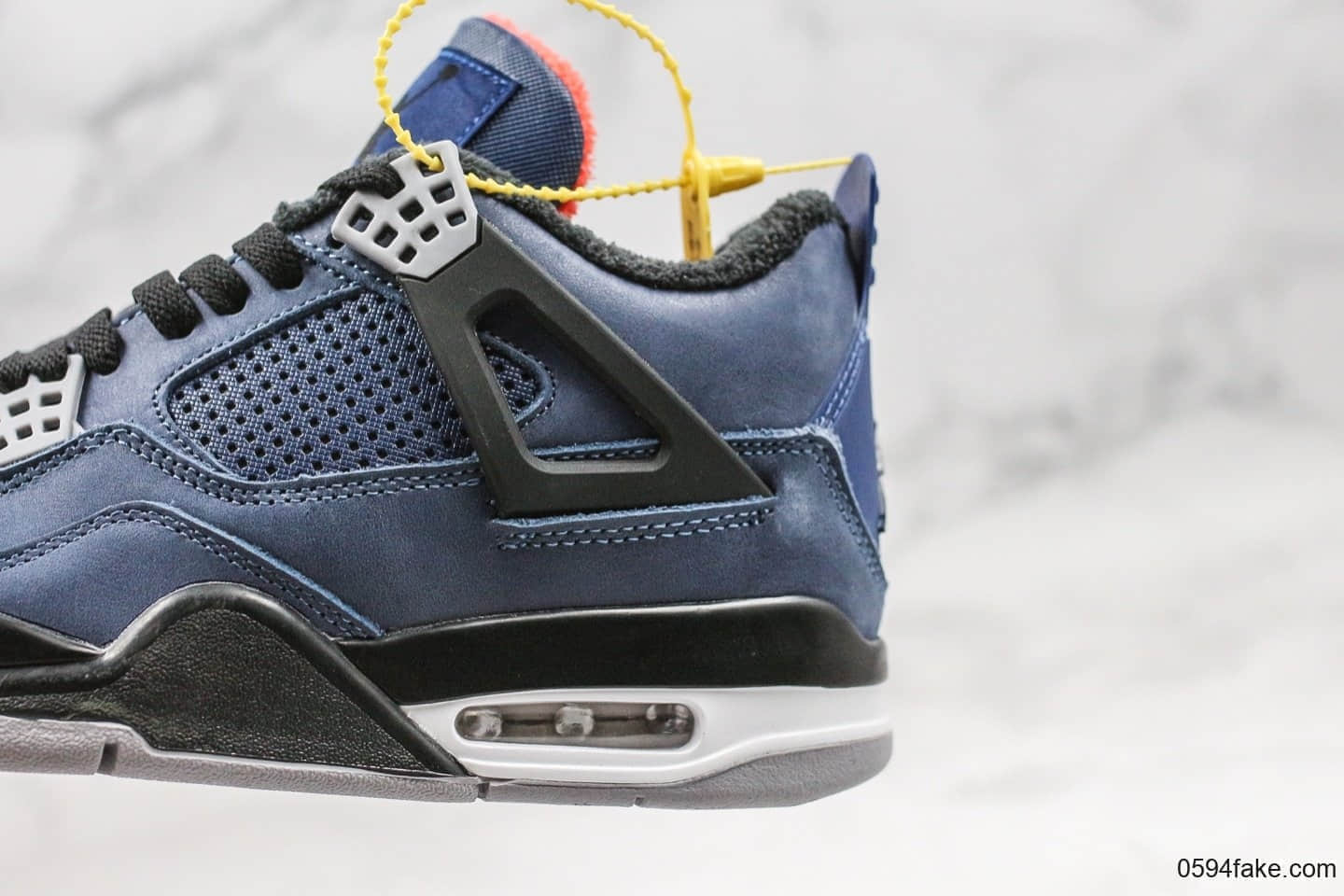 乔丹Air Jordan 4 WNTR Loyal Blue纯原版本午夜蓝配色aj4原档案数据开发原厂鞋面用料内置透明气垫 货号：CQ9597-401