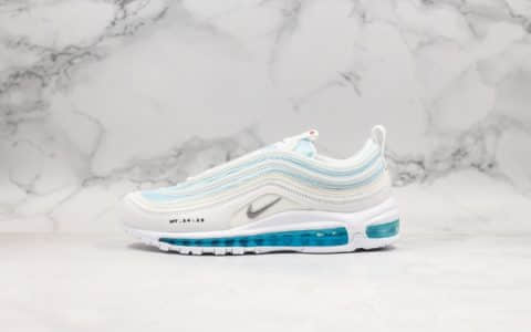 耐克Nike Air Max 97 MSCHF x INRI Jesus Shoes纯原版本耶稣圣水子弹气垫Max 97白蓝液态原厂真气垫 货号：921826-101