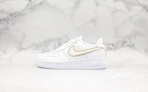 耐克Nike Air Force 1'07 LV8公司级版本低帮空军一号新镭射金边板鞋原标原盒半码齐全全掌气垫加持 货号：AO2132-101