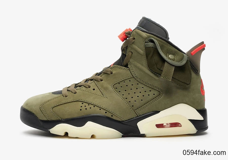 Travis Scott x Air Jordan 6“ Medium Olive”将于10月12日发售！全家族尺码都有！