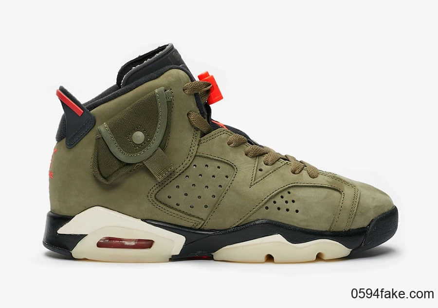 Travis Scott x Air Jordan 6“ Medium Olive”将于10月12日发售！全家族尺码都有！