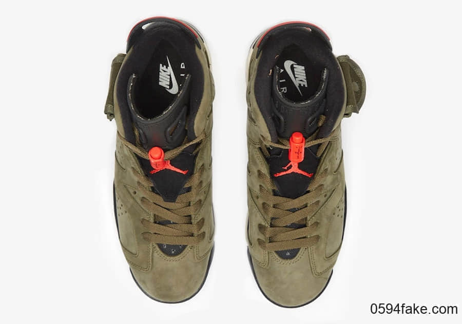 Travis Scott x Air Jordan 6“ Medium Olive”将于10月12日发售！全家族尺码都有！