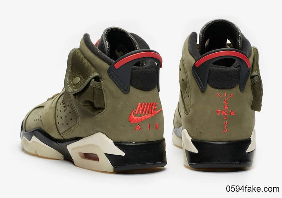 Travis Scott x Air Jordan 6“ Medium Olive”将于10月12日发售！全家族尺码都有！