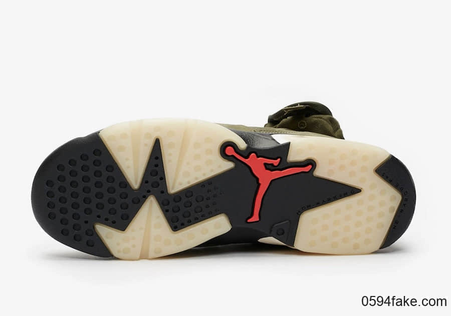 Travis Scott x Air Jordan 6“ Medium Olive”将于10月12日发售！全家族尺码都有！