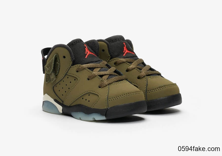 Travis Scott x Air Jordan 6“ Medium Olive”将于10月12日发售！全家族尺码都有！