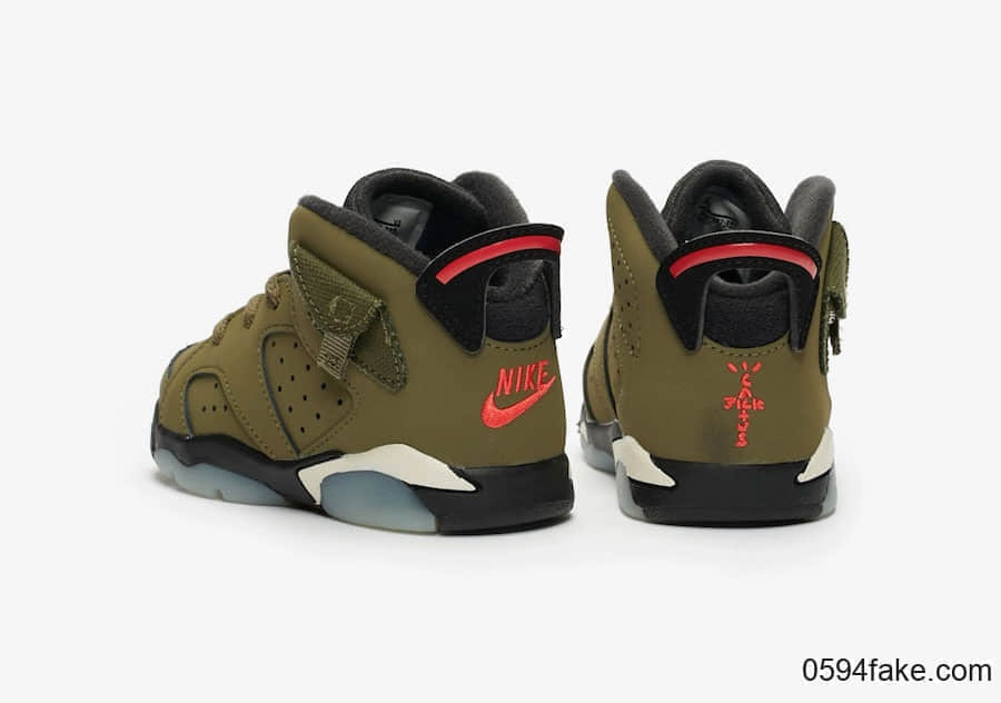 Travis Scott x Air Jordan 6“ Medium Olive”将于10月12日发售！全家族尺码都有！