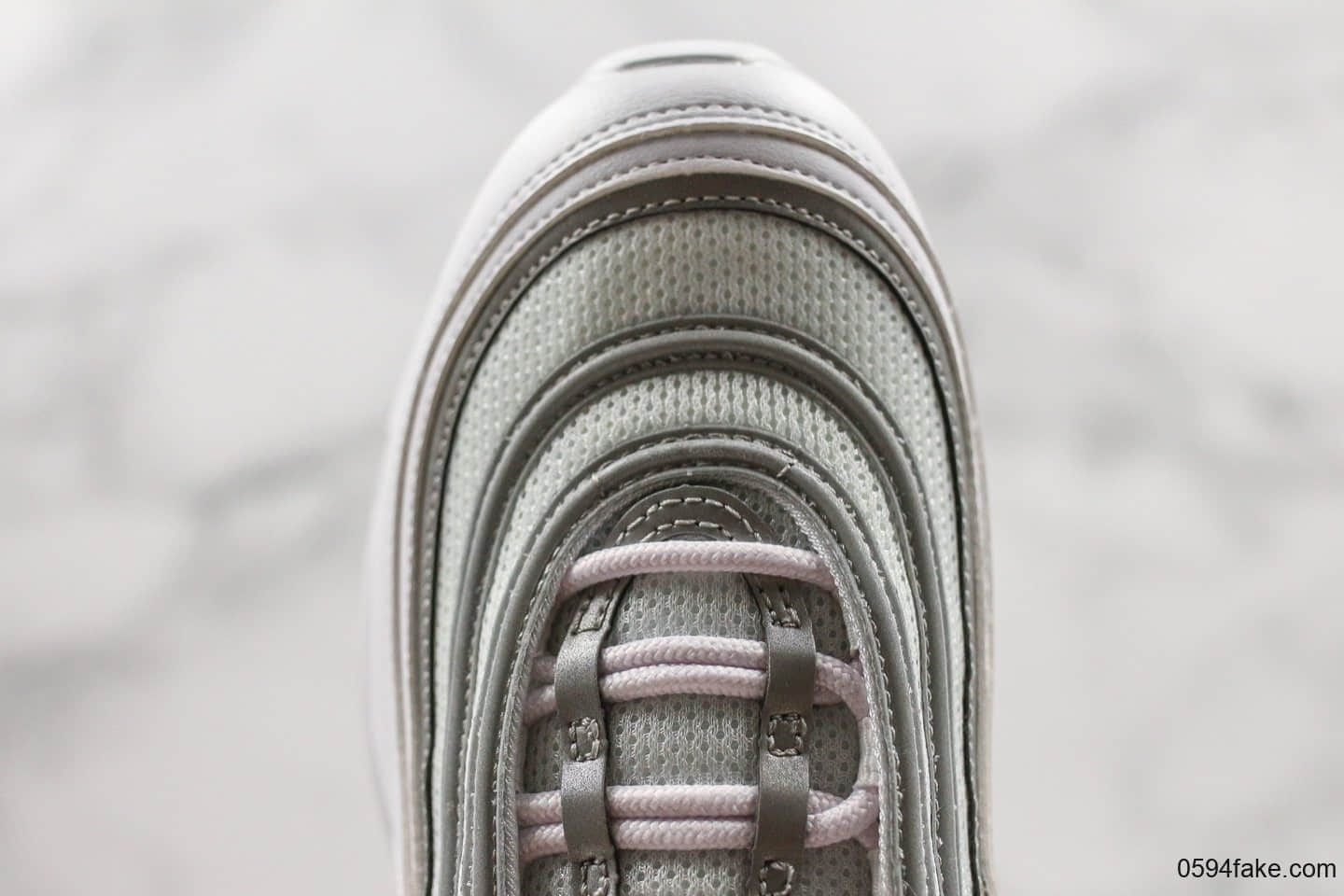 耐克Nike Air Max 97 Reflect Silver纯原版本3M反光银灰子弹气垫鞋原底原面小潘气垫正确版型 货号：921826-105