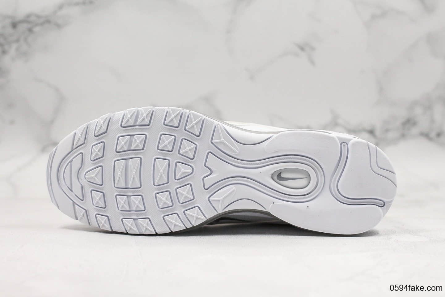 耐克Nike Air Max 97 Reflect Silver纯原版本3M反光银灰子弹气垫鞋原底原面小潘气垫正确版型 货号：921826-105