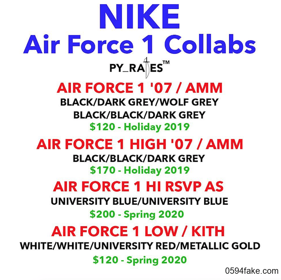 Kith x Nike全新联名来袭！这次是以 Air Force 1 Low为蓝本！