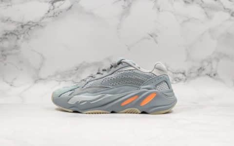 阿迪达斯Adidas Originals YEEZY BOOST 700V2 Inertia纯原版本复古爆米花中底老爹鞋慢跑鞋新惯性硅蓝橘3M反光设计 货号：FW2549