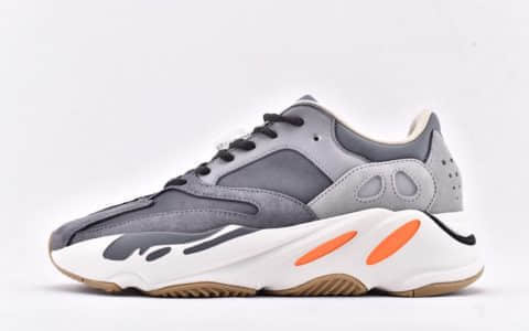 阿迪达斯Adidas Yeezy Boost 700 Magnet V2纯原版本椰子700复古老爹鞋磁铁灰黑3M反光 货号：FV9922