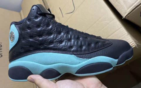 颜值在线！质感出众！这双Air Jordan 13“ Island Green”你爱了吗？ 货号：414571-030